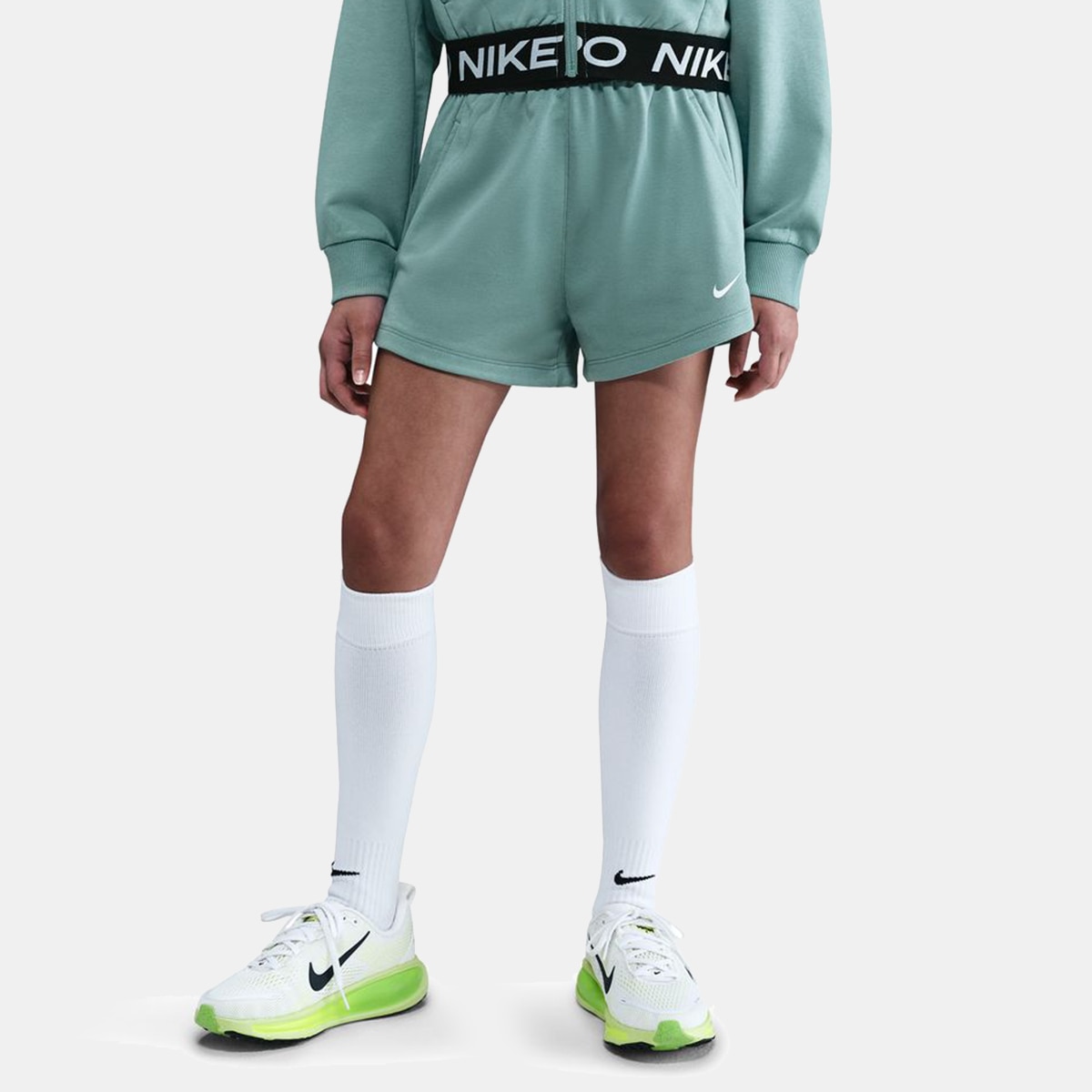 Calções de Menina Pro Dri-FIT Fleece Azul-1
