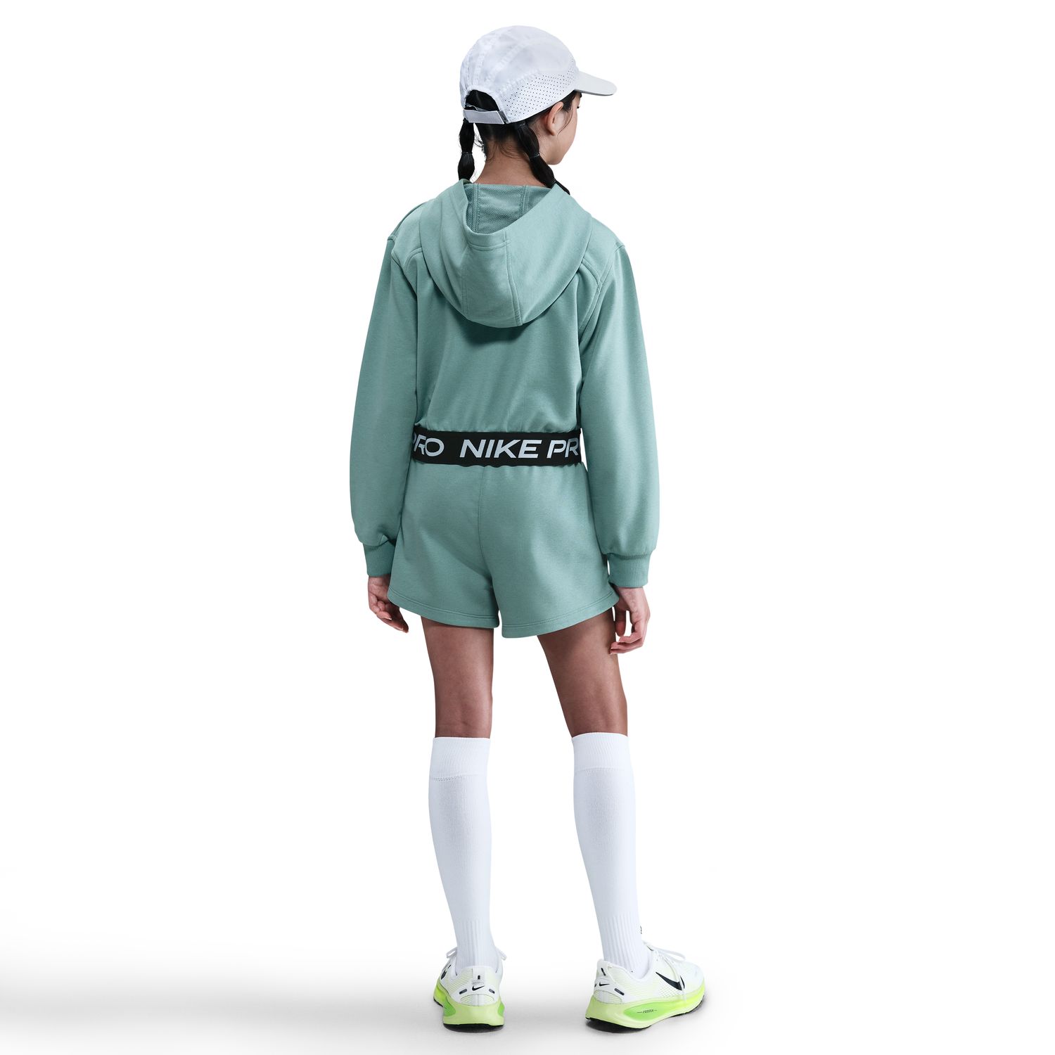 Calções de Menina Pro Dri-FIT Fleece Azul-2