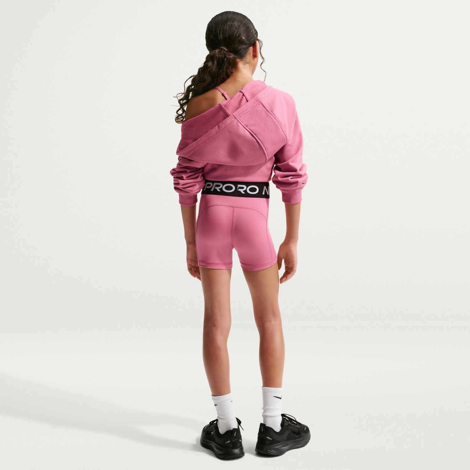 Leggings Tipo Calções de Menina Pro 3'' Rosa-4