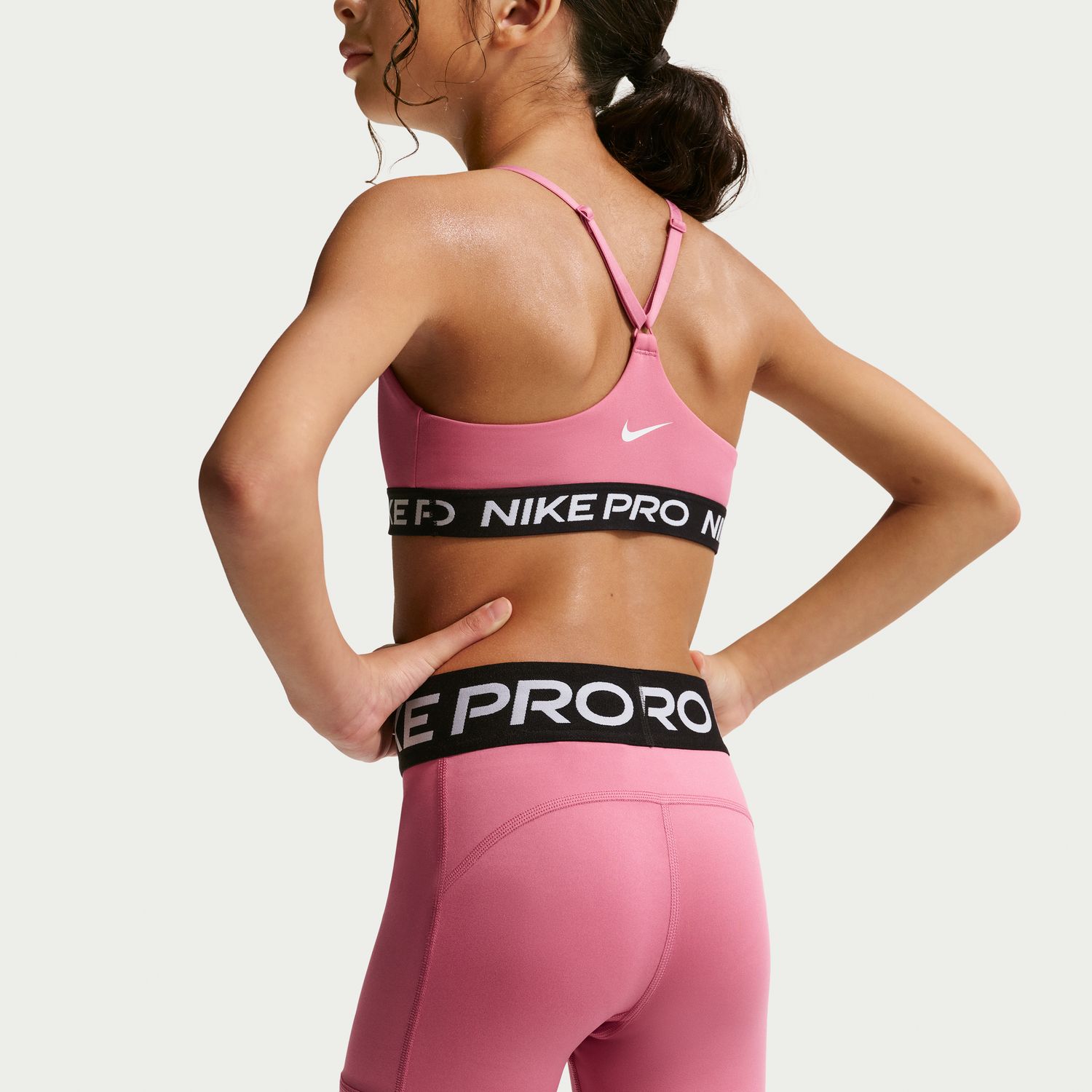 Leggings Tipo Calções de Menina Pro 3'' Rosa-5