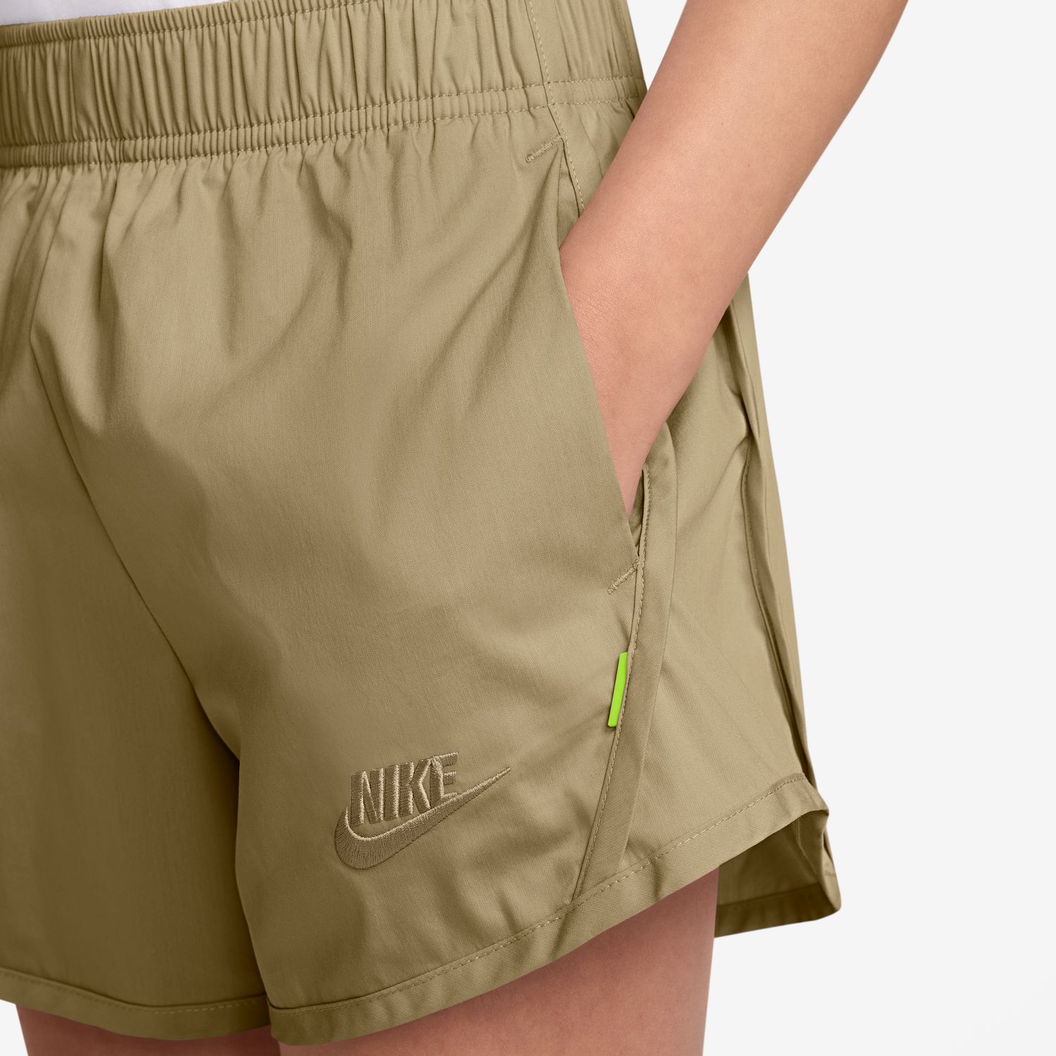 Calções de Menina Sportswear Woven Short Bege-4