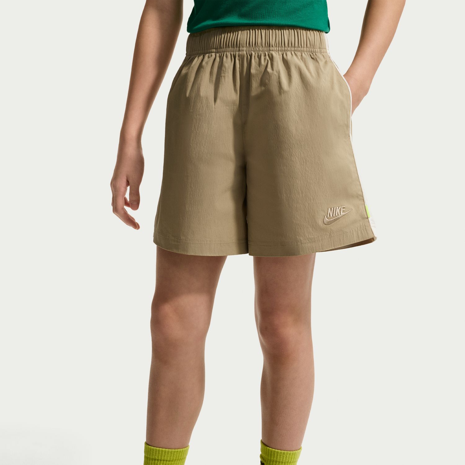Calções de Criança Sportswear Woven Bege-6
