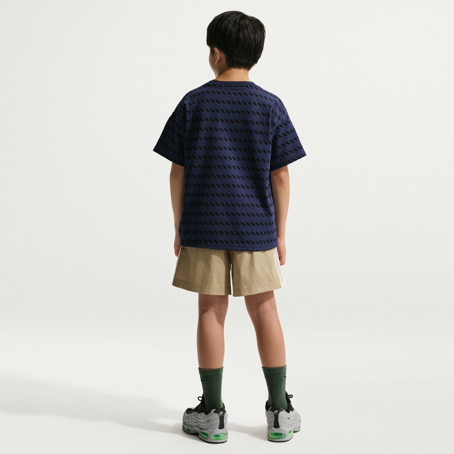 Calções de Criança Sportswear Woven Bege-8