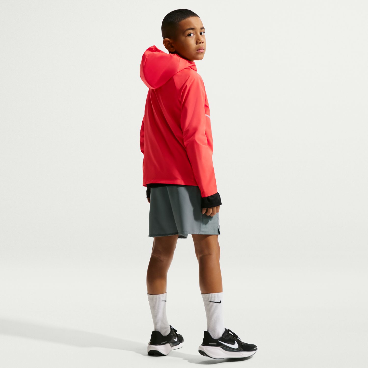 Calções de Criança K Nk DF Miler Short Cinzento-2