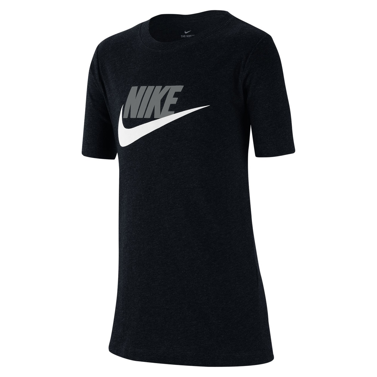T-shirt de menino Sportswear Nike Preto / Cinzento-1