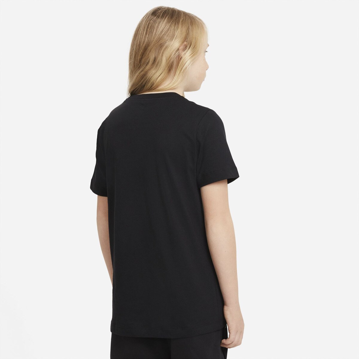 T-shirt de menino Sportswear Nike Preto / Cinzento-4