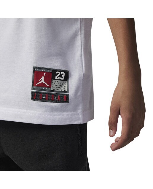 T-shirt de criança Practice Flight Jordan Branco-3
