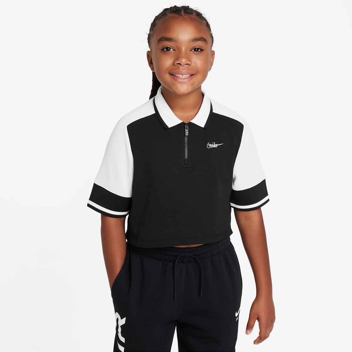 T-shirt de menina Sportswear Nike Preto-1