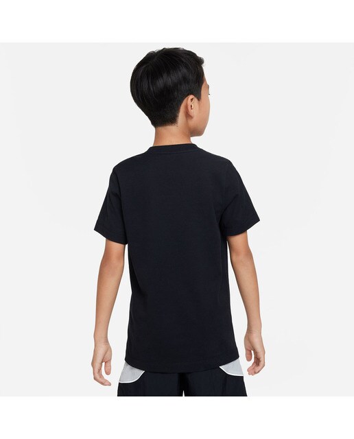 T-shirt de menino Sportswear Nike Preto-2