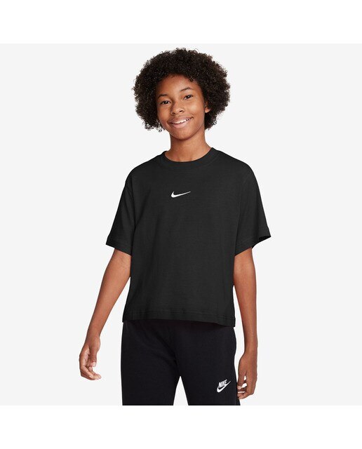 T-shirt de menina Sportswear Nike Preto-1
