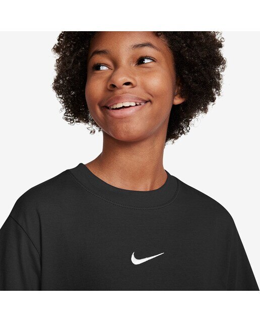 T-shirt de menina Sportswear Nike Preto-3
