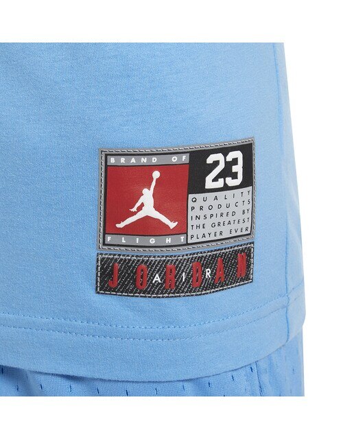 T-shirt de criança Practice Flight Jordan Azul-3