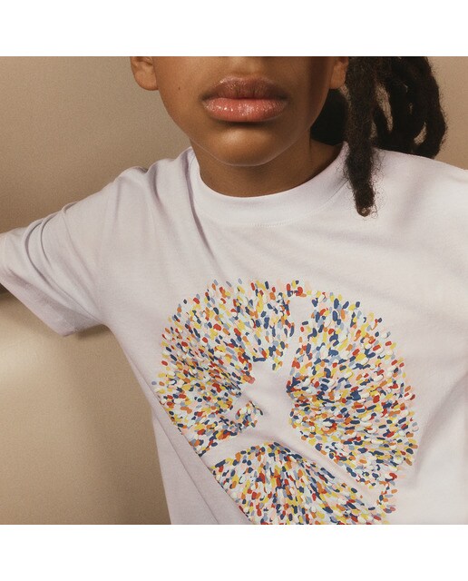 T-shirt de Criança Poolside Jumpman Branco-6