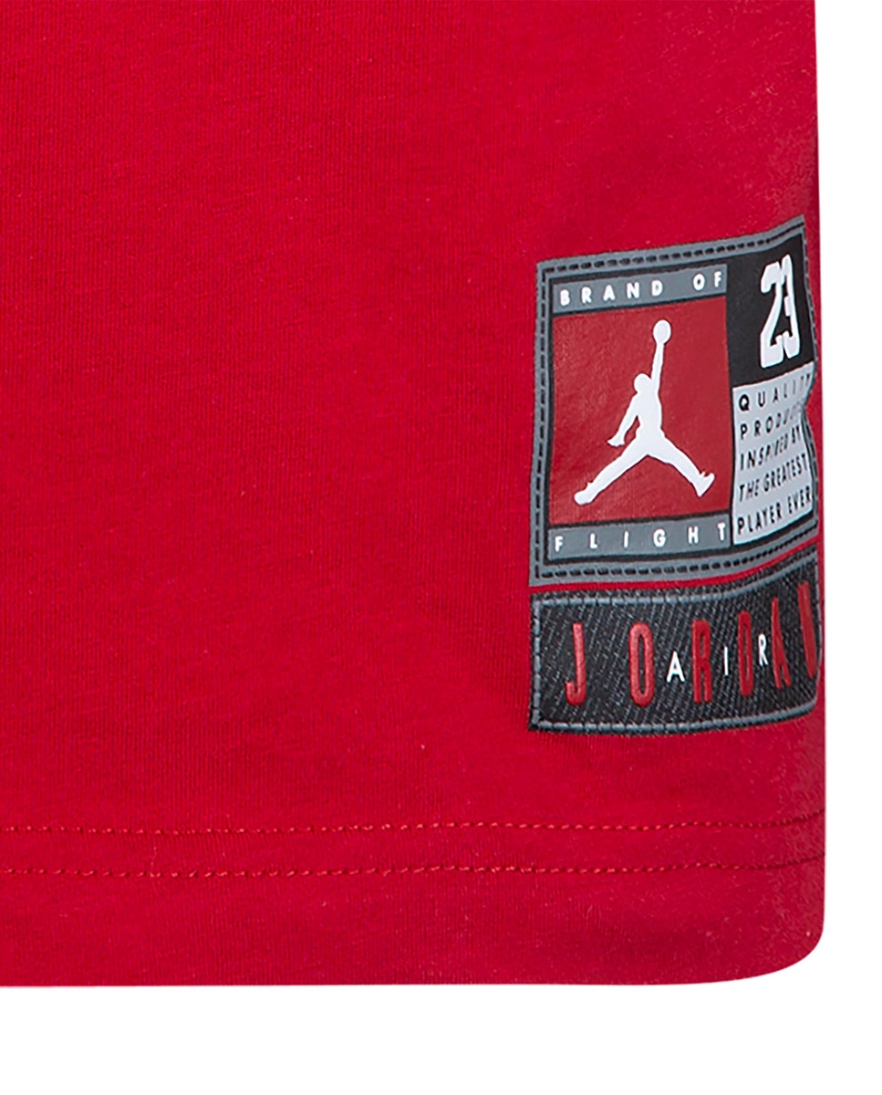 T-shirt de Menino JDB Practice Flight Vermelho-11