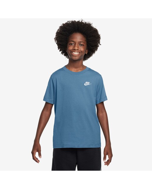 T-shirt de menino Sportswear Nike Azul-1