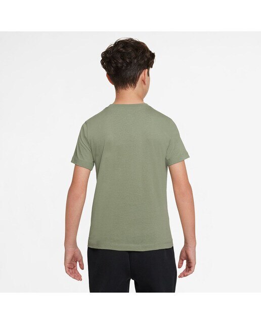 T-shirt de menino Sportswear Nike Verde Azeitona-2