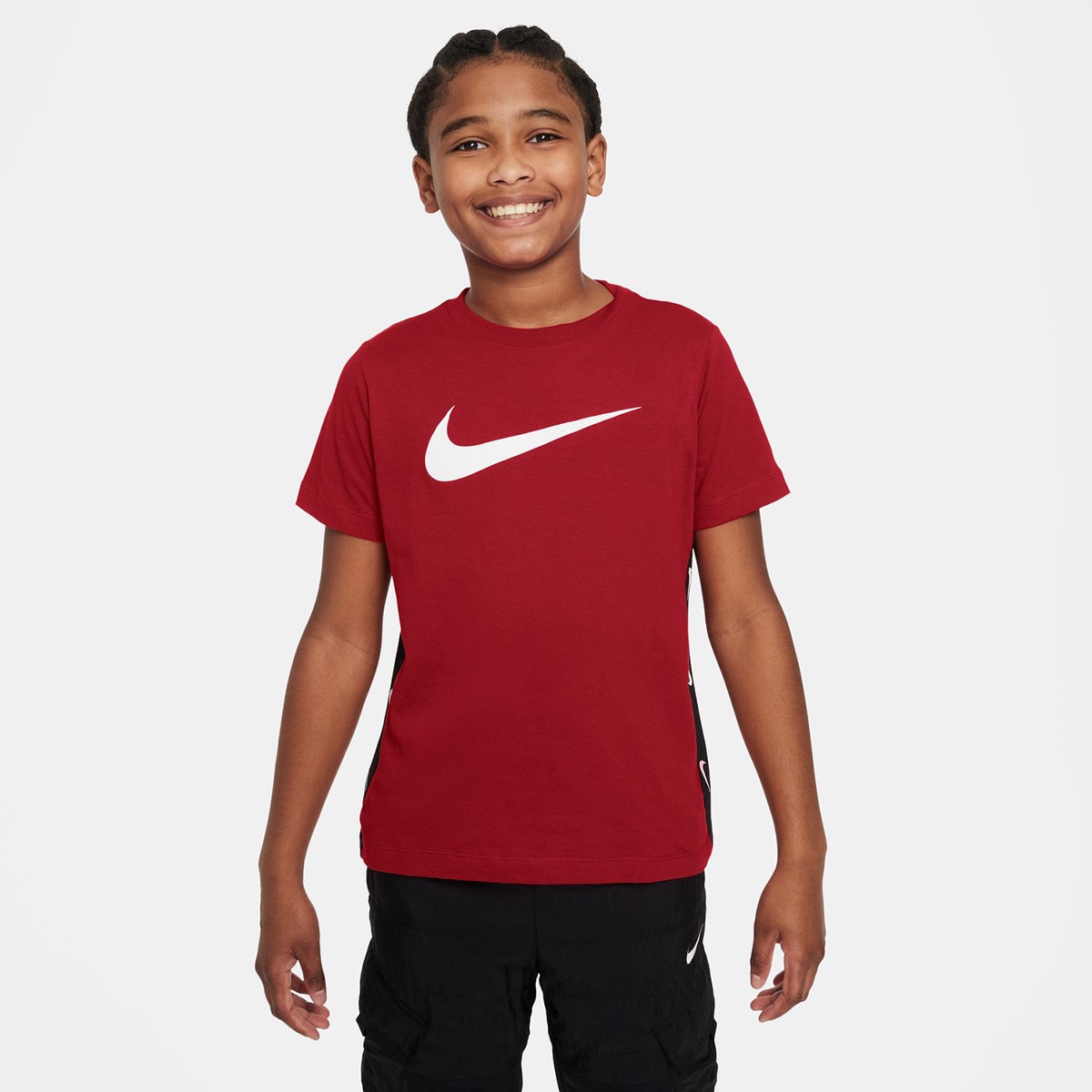 T-shirt de menino Sportswear Nike Vermelho-1