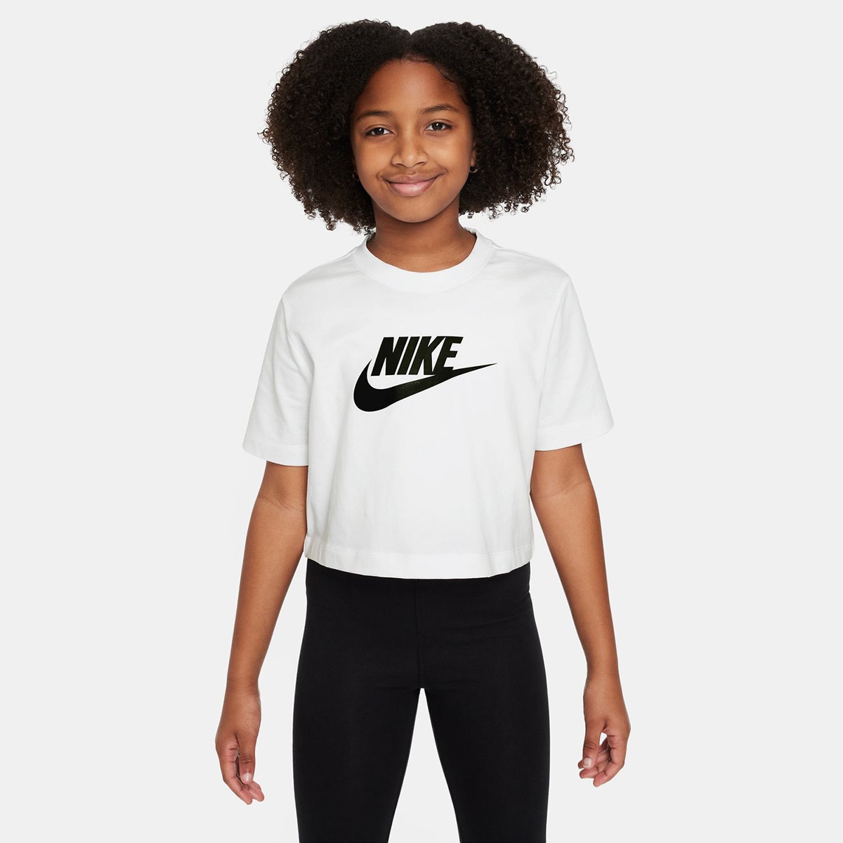 Imagem 0 de T-shirt de Menina G Nsw Tee Crop Futura Hbr