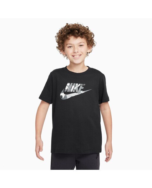 T-shirt de menino Sportswear Nike Preto-1