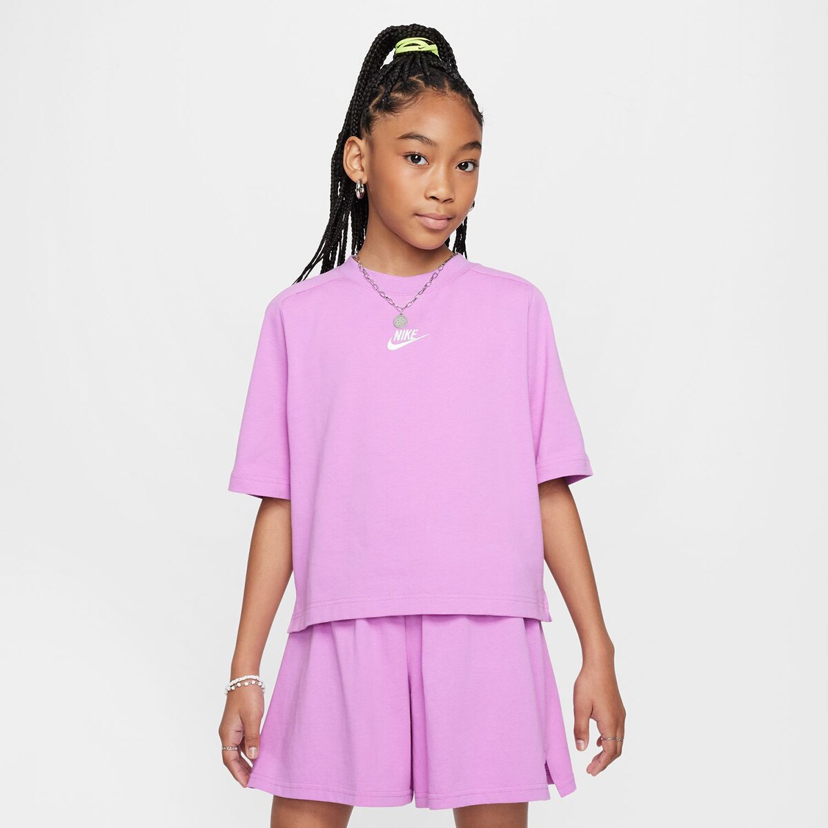 T-shirt de menina Sportswear Nike Lilás-1