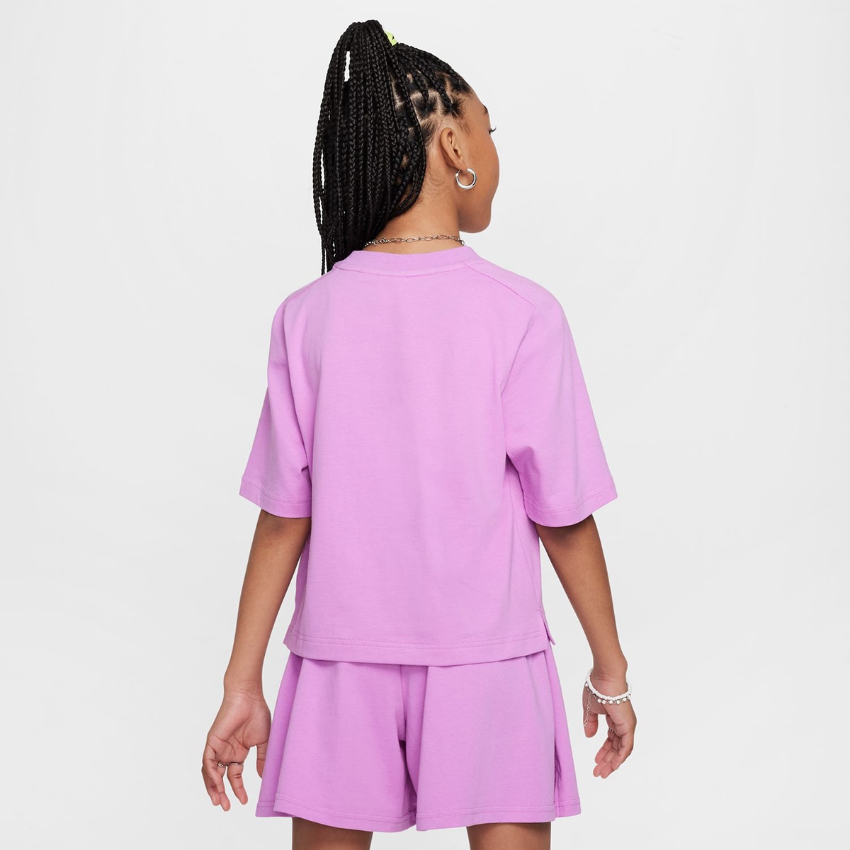 T-shirt de menina Sportswear Nike Lilás-2