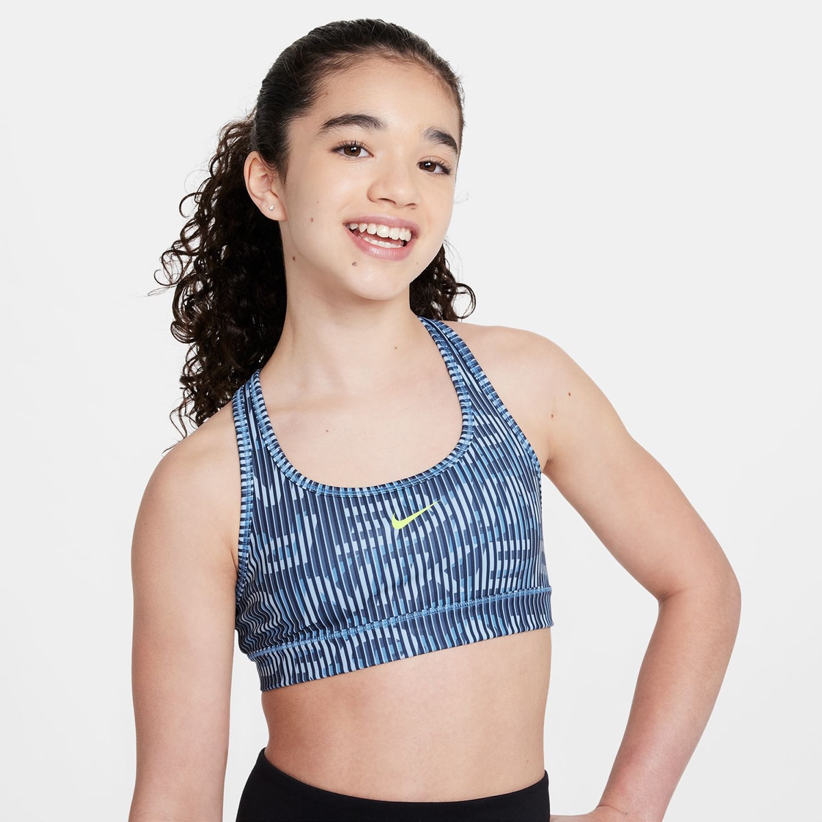 Top de menina Pro Nike Azul-1