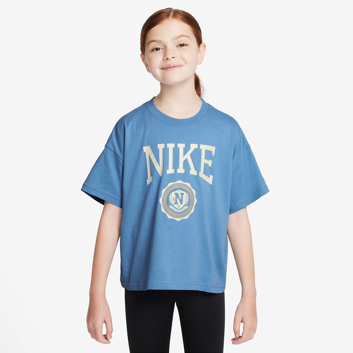 T-shirt de menina Sportswear Nike Azul-1
