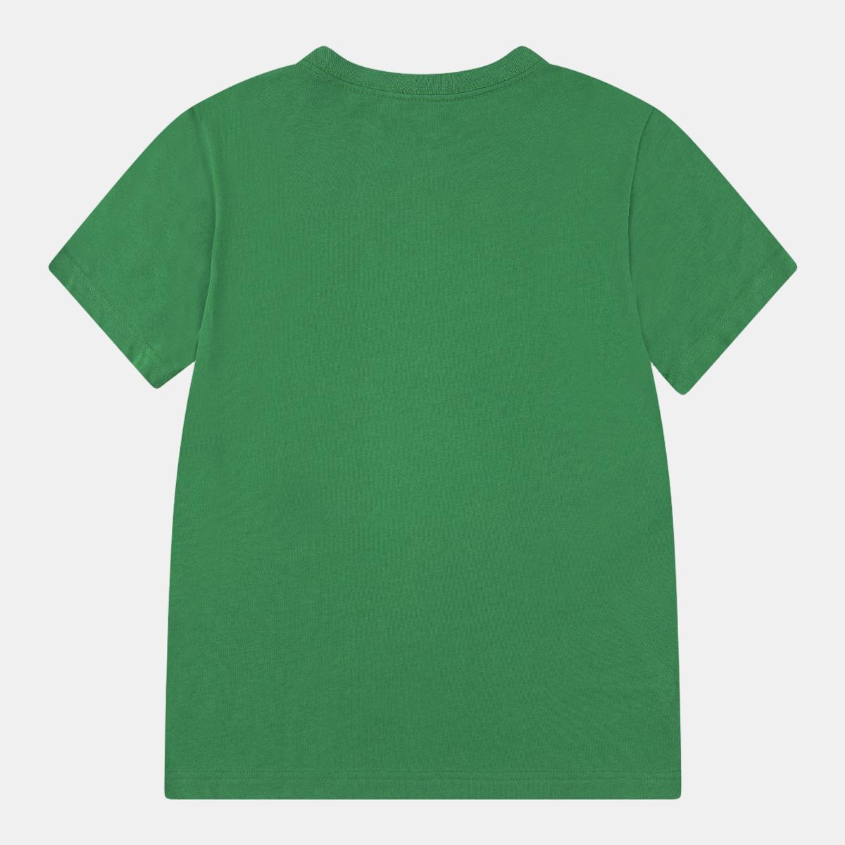 T-shirt de Criança JDB Jumpman Air EMB Verde-2