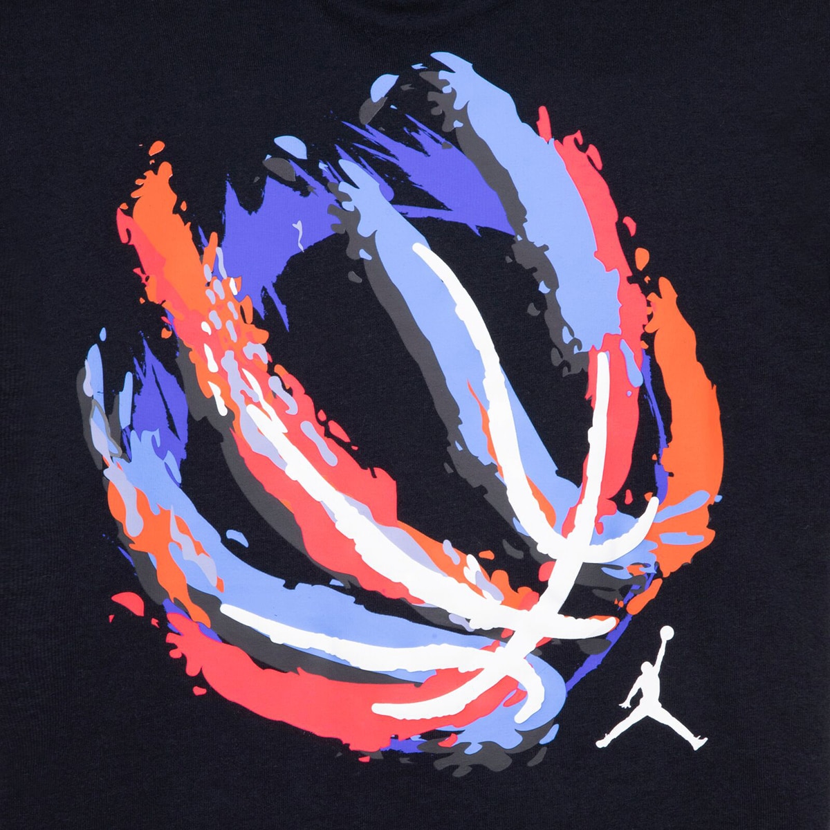 T-shirt de Criança JDB Bball Fire Preto-3