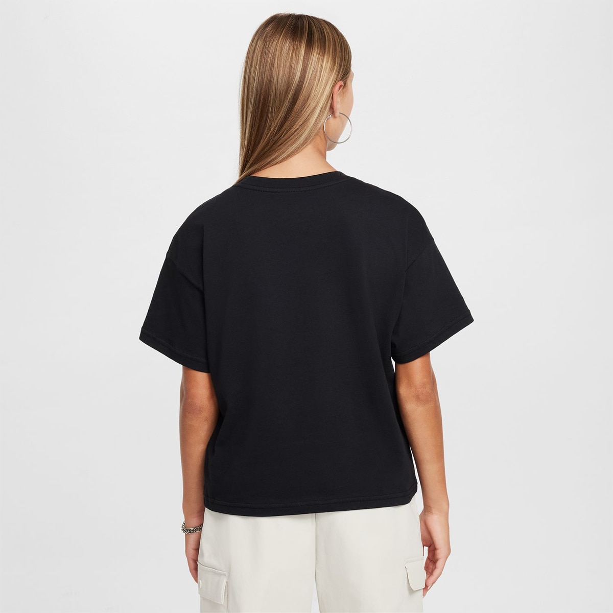 T-shirt de menina Sportswear Nike Preto-2