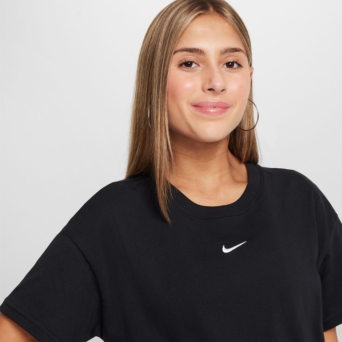 T-shirt de menina Sportswear Nike Preto-3