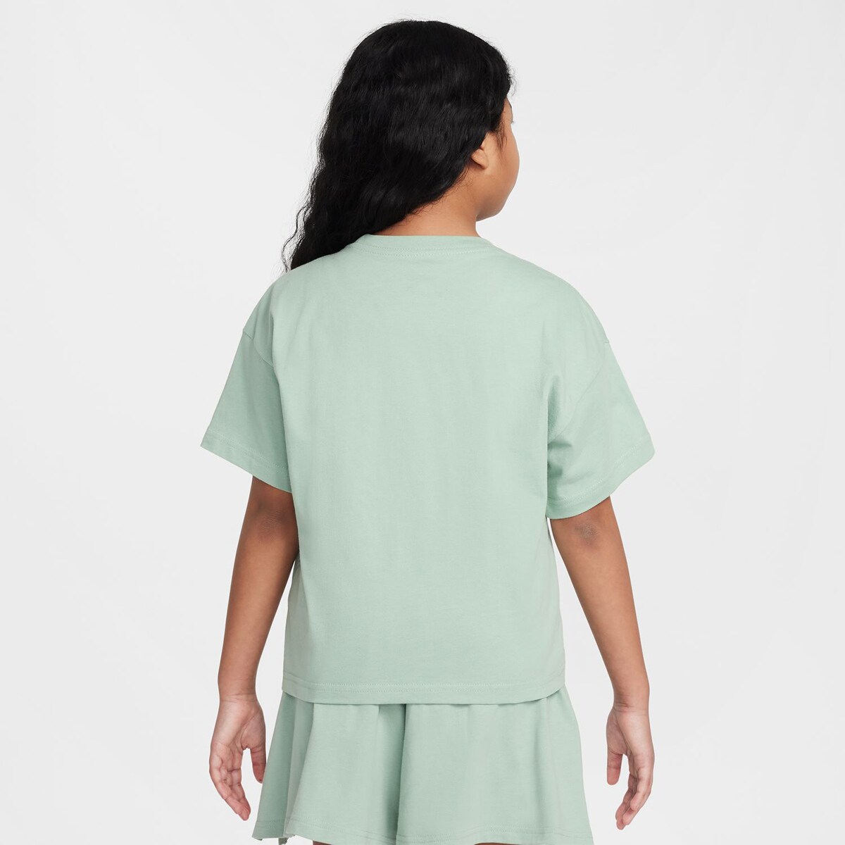 T-shirt de menina Sportswear Nike Verde-2