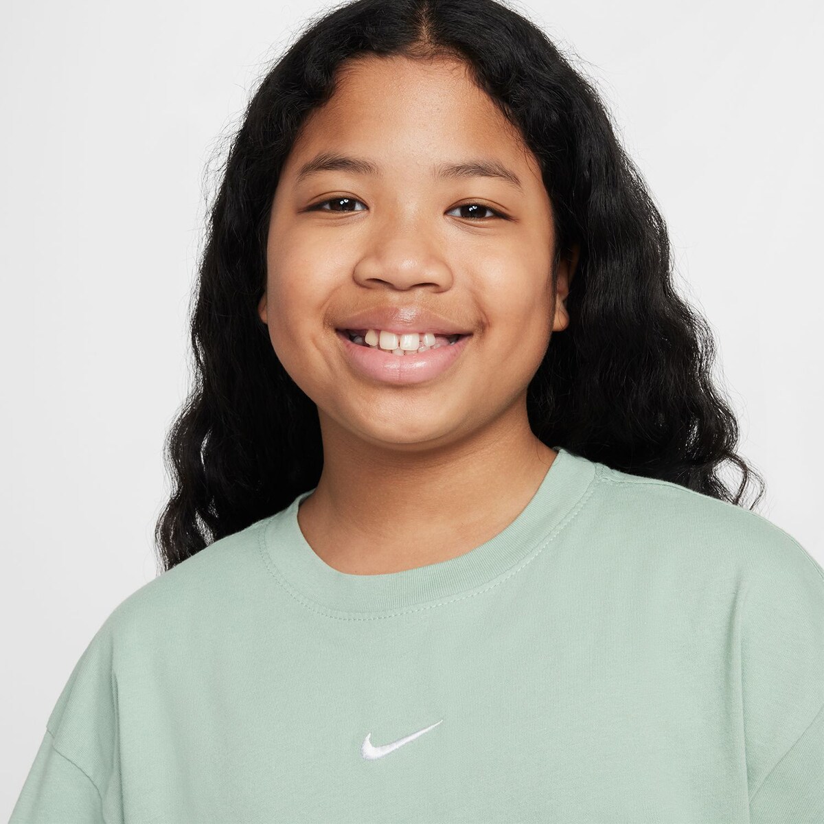 T-shirt de menina Sportswear Nike Verde-3