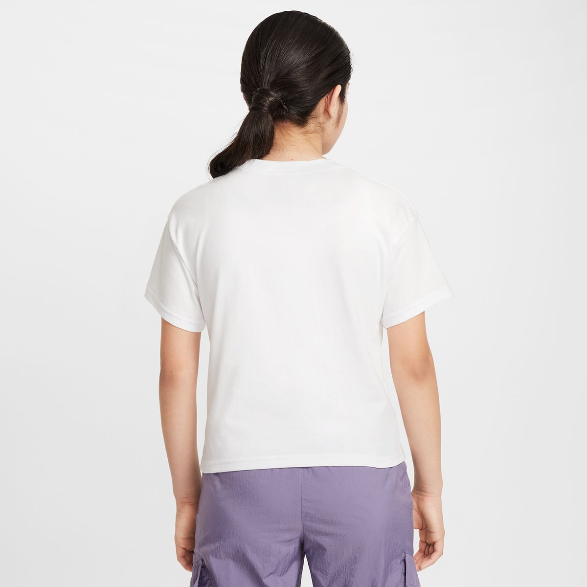 T-shirt de Menina G Nsw Tee Boxy Essntl Lbr Branco-2