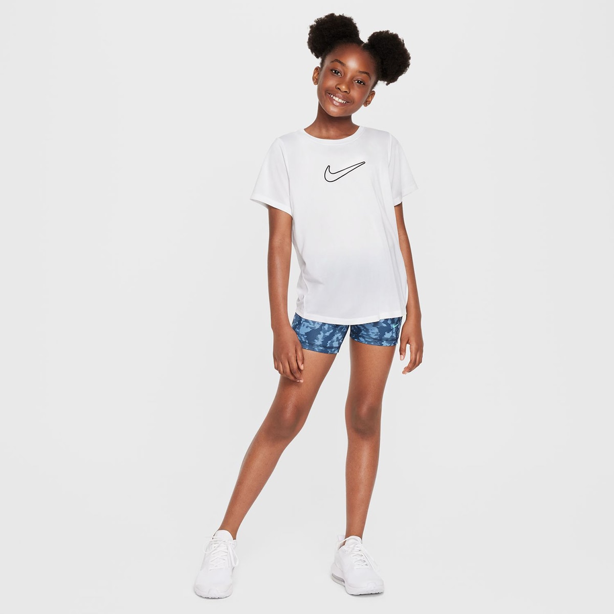 T-shirt de Menina One Fitted Branco-4