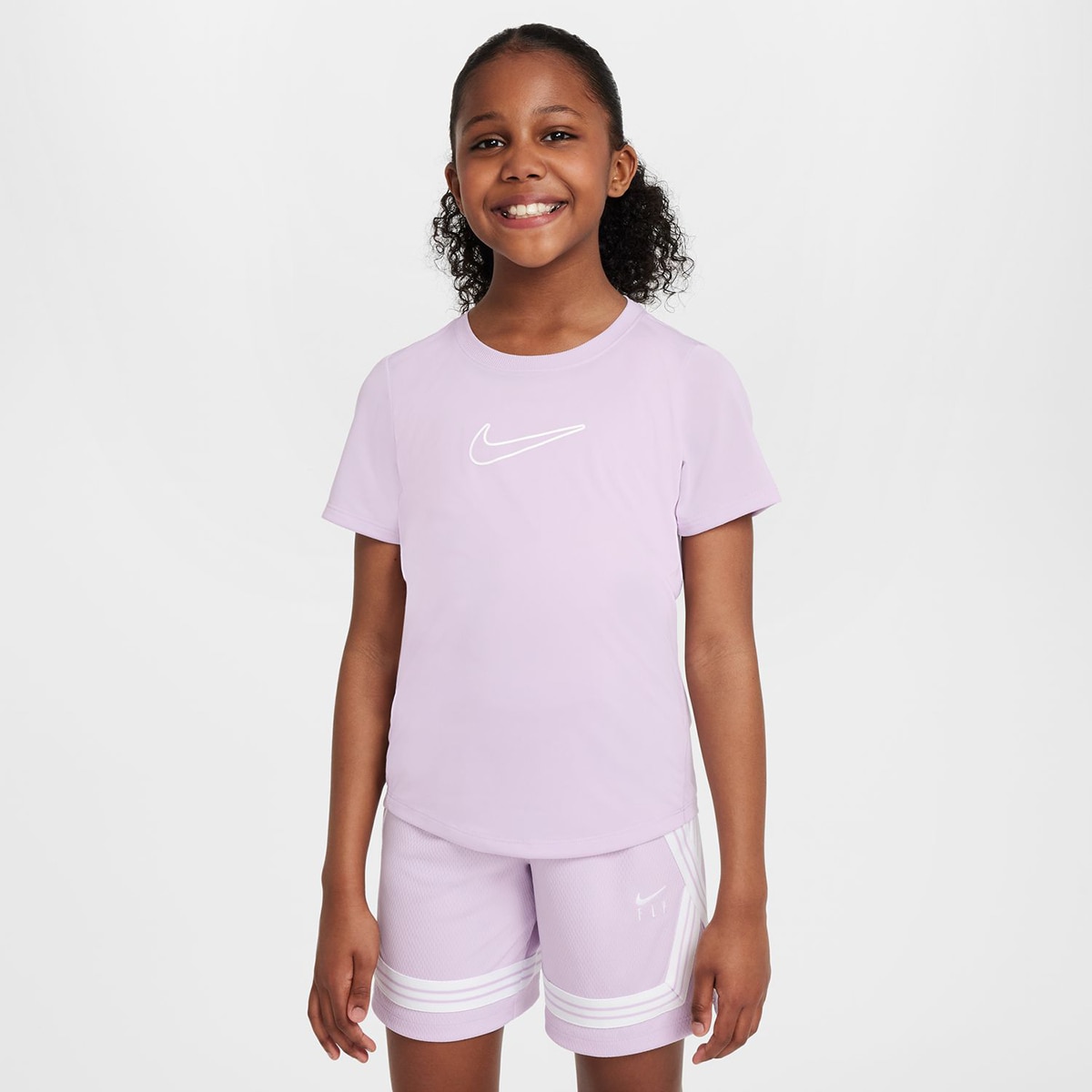 T-shirt de Menina One Fitted Violeta-1