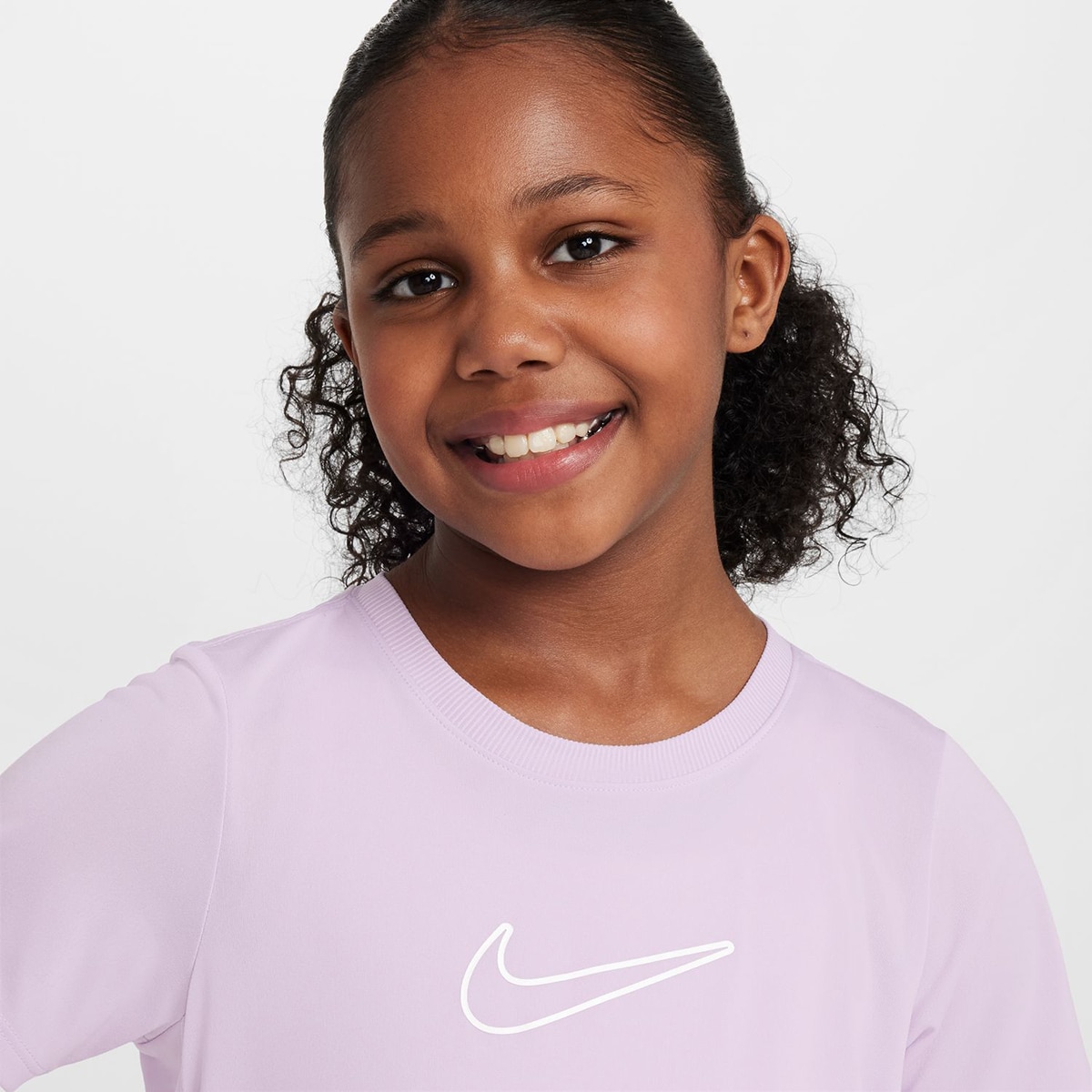 T-shirt de Menina One Fitted Violeta-3