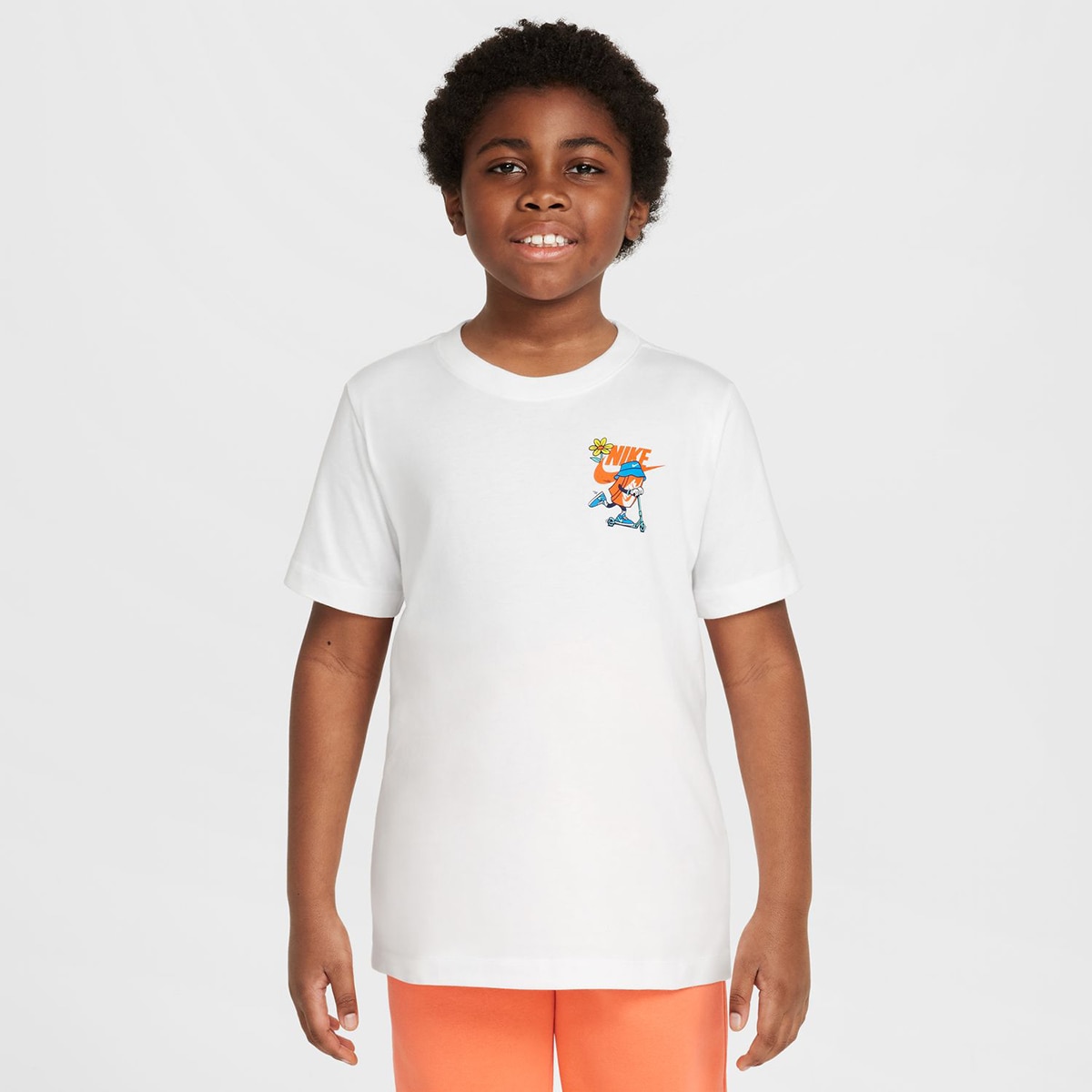 T-shirt de menino Sportswear Nike Branco-1