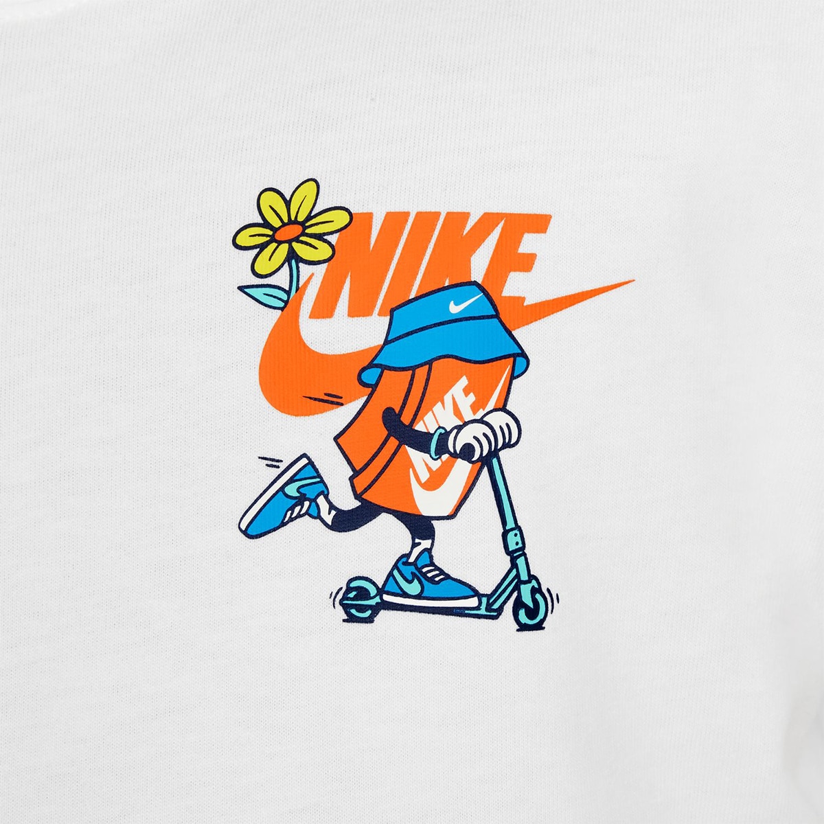 T-shirt de menino Sportswear Nike Branco-4