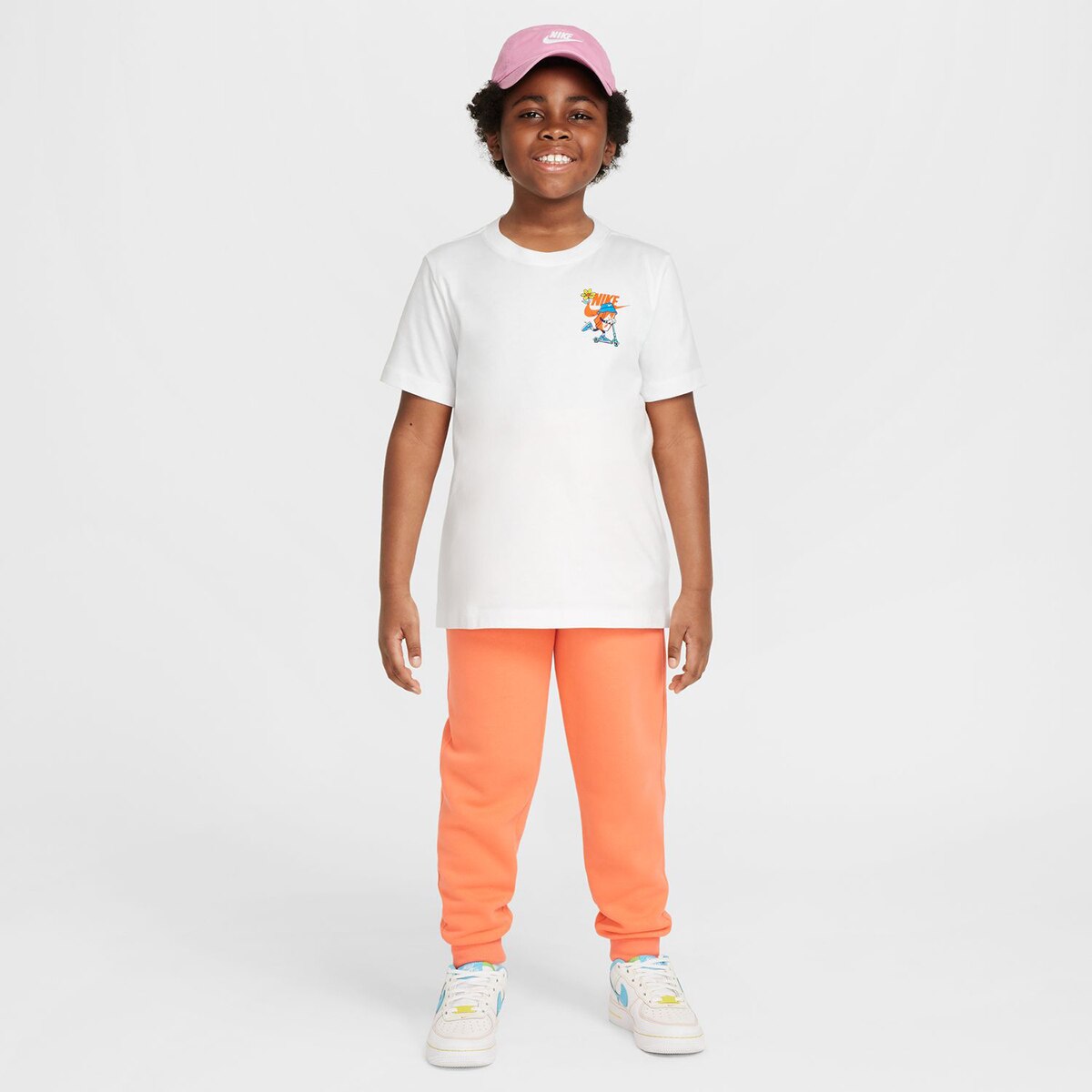 T-shirt de menino Sportswear Nike Branco-6