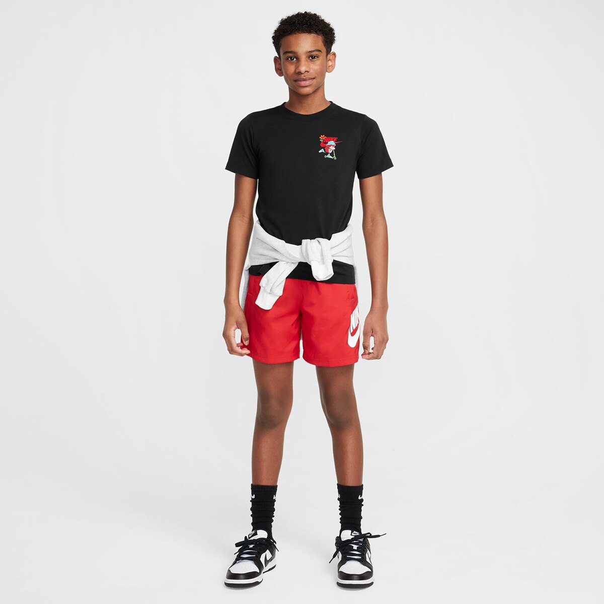 T-shirt de menino Sportswear Nike Preto-6