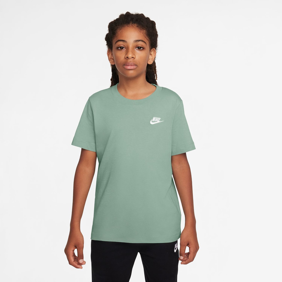 T-shirt de menino Sportswear Nike Verde-3