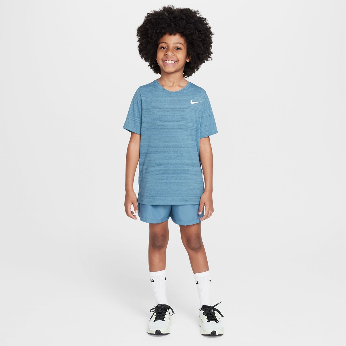 T-shirt de criança Dri-FIT Miler Azul-7