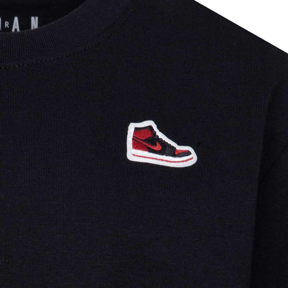 T-shirt de Criança JDB AJ1 Patch Preto-4