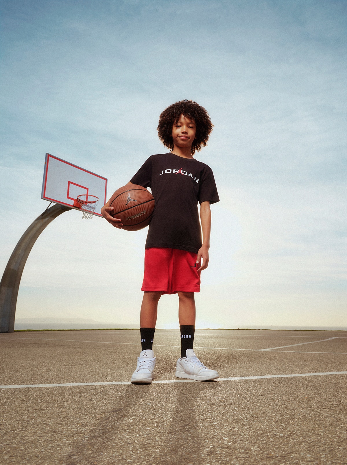 T-shirt de Criança JDB MJ JD Air Stretch Preto-4