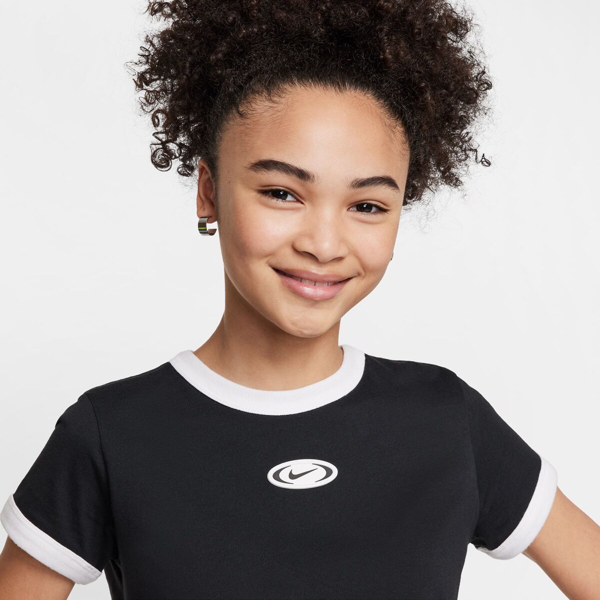T-shirt de Menina Sportswear Tee Y2K Graphic Star Preto-3