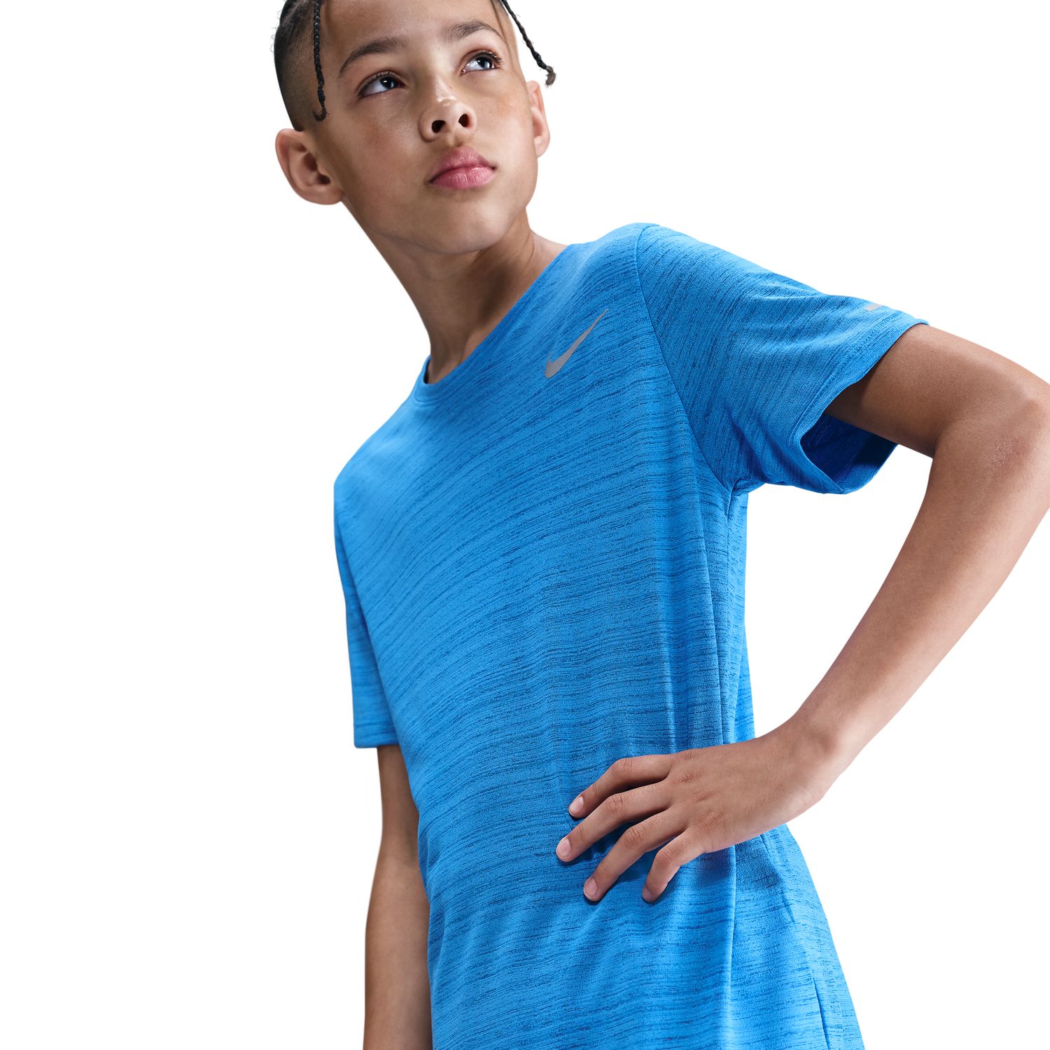 T-shirt de criança Dri-FIT Miler Azul-3