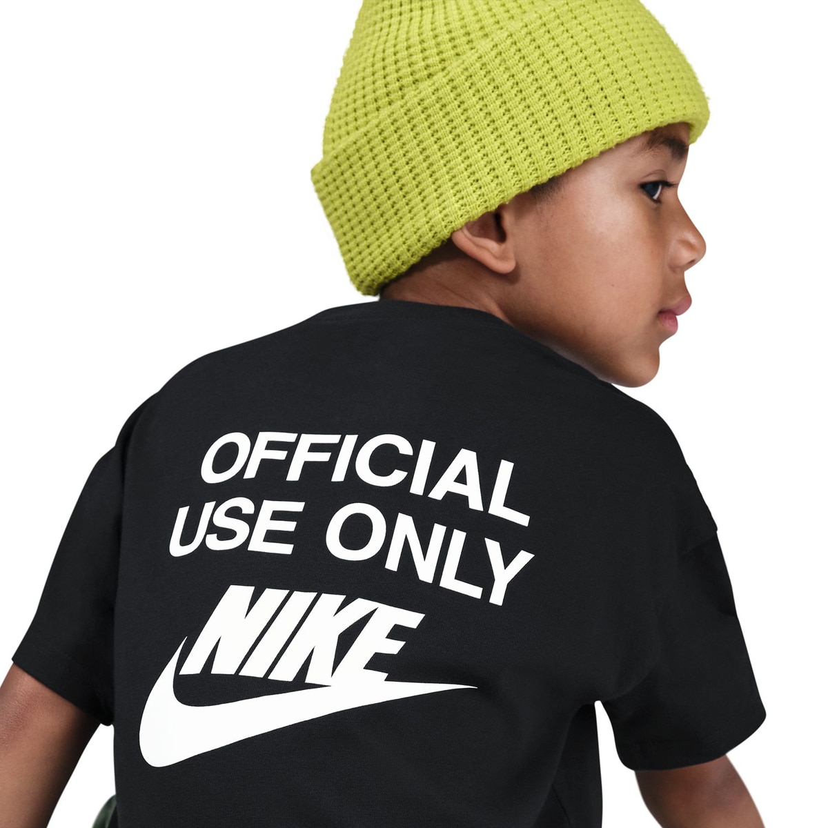 T-shirt de Criança Sportswear Tee Remix Preto-4