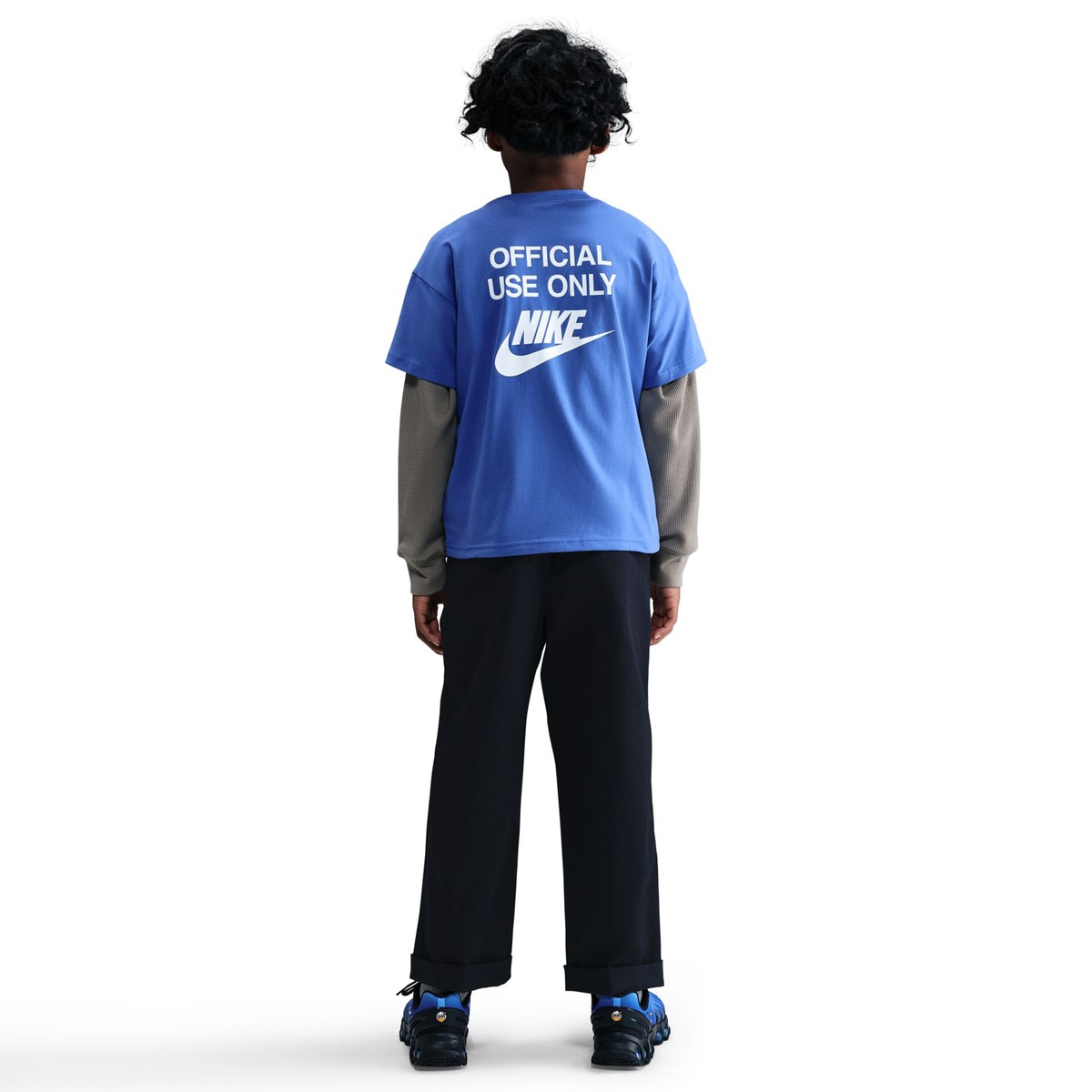 T-shirt de Criança Sportswear Tee Remix Azul-2