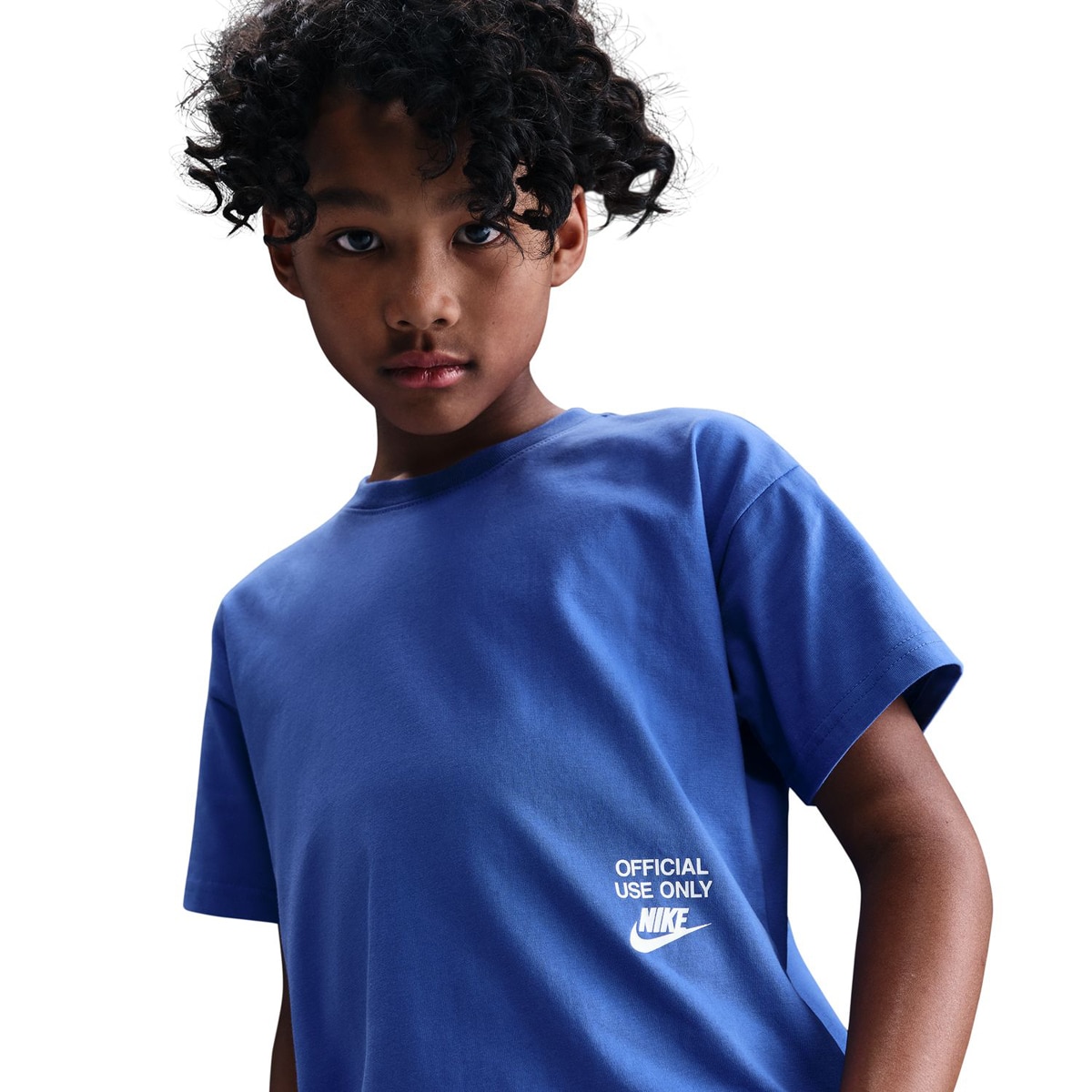 T-shirt de Criança Sportswear Tee Remix Azul-3